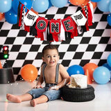 Racing Car ONE High Chair Banner Racing Car First Birthday Party