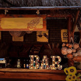 8.6 X6.7 x 1.5 Inch Tiki Bar Sign Tiki Party Table Decorations