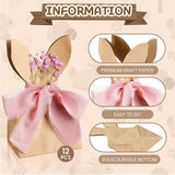 Affrolling 24 Set Boho Bow Easter Bunny Party Favor Bags DIY Bunny #5