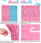 2 Pack Gender Reveal Decorations, 3.28 FT x 7.05 FT Pink and Blue
