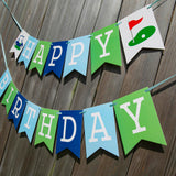 Golf Happy Birthday Banner - Happy Birthday Decorations, Golf Themed
