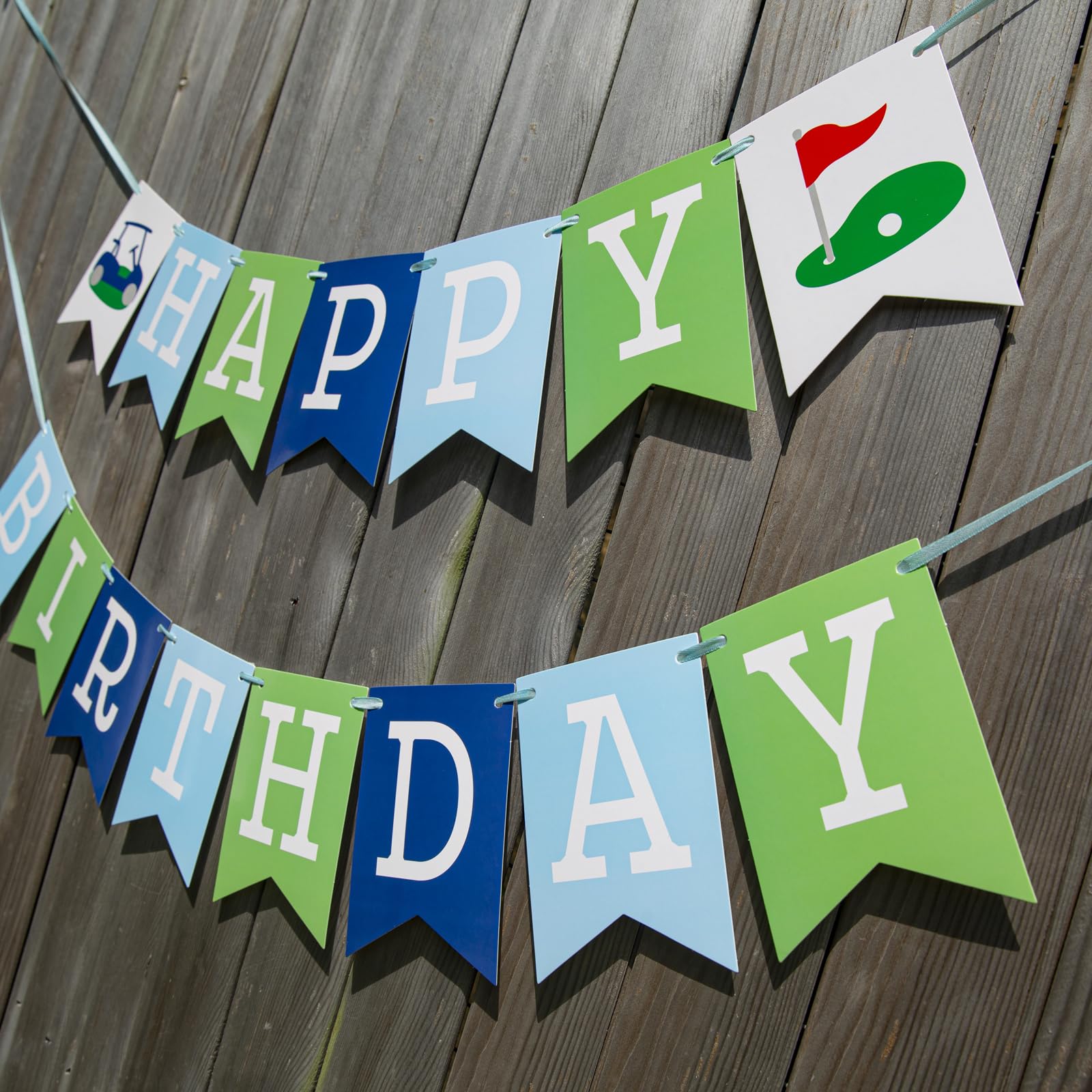 Golf Happy Birthday Banner - Happy Birthday Decorations, Golf Themed