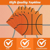 March Basketball Party Decorations Tableware 96PCS Let the Madnes