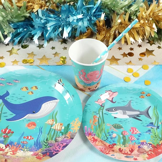Under the Sea Birthday Party Supplies Decorations Ocean Theme Paper