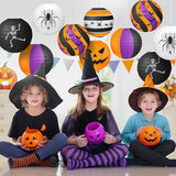 Halloween Party Decorations Black Orange Purple Hanging Spider Bat