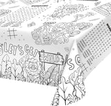 2 Pack Safari Jungle Theme Kids Coloring Paper Tablecloth