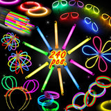 240 Glow Sticks Halloween Party Pack – Glow Activities For Families –