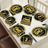 50 Guests Construction Birthday Plates and Napkins Forks Party