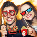 Movie Night Supplies Photo Booth Props Hollywood Photobooth Props