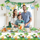 170 Pcs Dinosaur Birthday Decorations Jungle Dino Party Supplies
