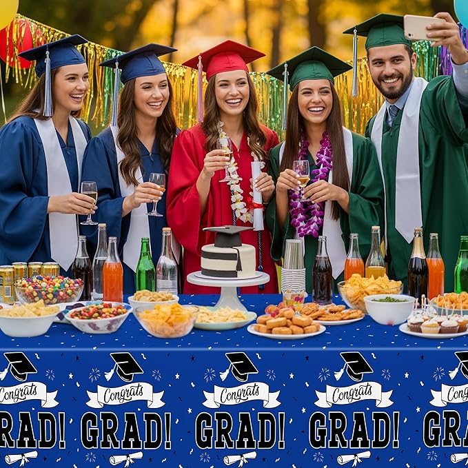 QZYL 2 PCS Graduation Decorations 2026, 108" X 54" Blue Graduation