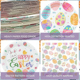150PCS Easter Plates and Napkins Sets Disposable Easter Party