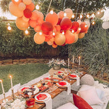 PartyWoo Orange Balloons 50pcs 12 Inch Fall Latex Helium Balloons for