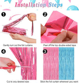 2 Pack Gender Reveal Decorations, 3.28 FT x 7.05 FT Pink and Blue