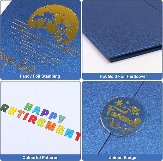SumDirect Retirement Guest Book - Happy Retirement Signature Book,