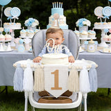 First Birthday High Chair Banner Decorations For Boy 1st Birthday