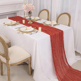 Snowkingdom 10 Ft Fall Thanksgiving Table Runner Terracotta Rust