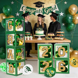 Graduation Decorations 2026 - Green and Gold Graduation Decorations -