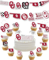 University of Oklahoma Party Supplies for Football, Birthday Gift,