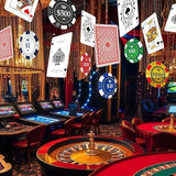 Casino Party Hanging Decorations Casino Night Party Banners Poker
