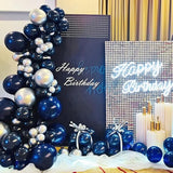 Navy Blue Balloons 100 Pack 12 inch Round Helium Navy Balloons for