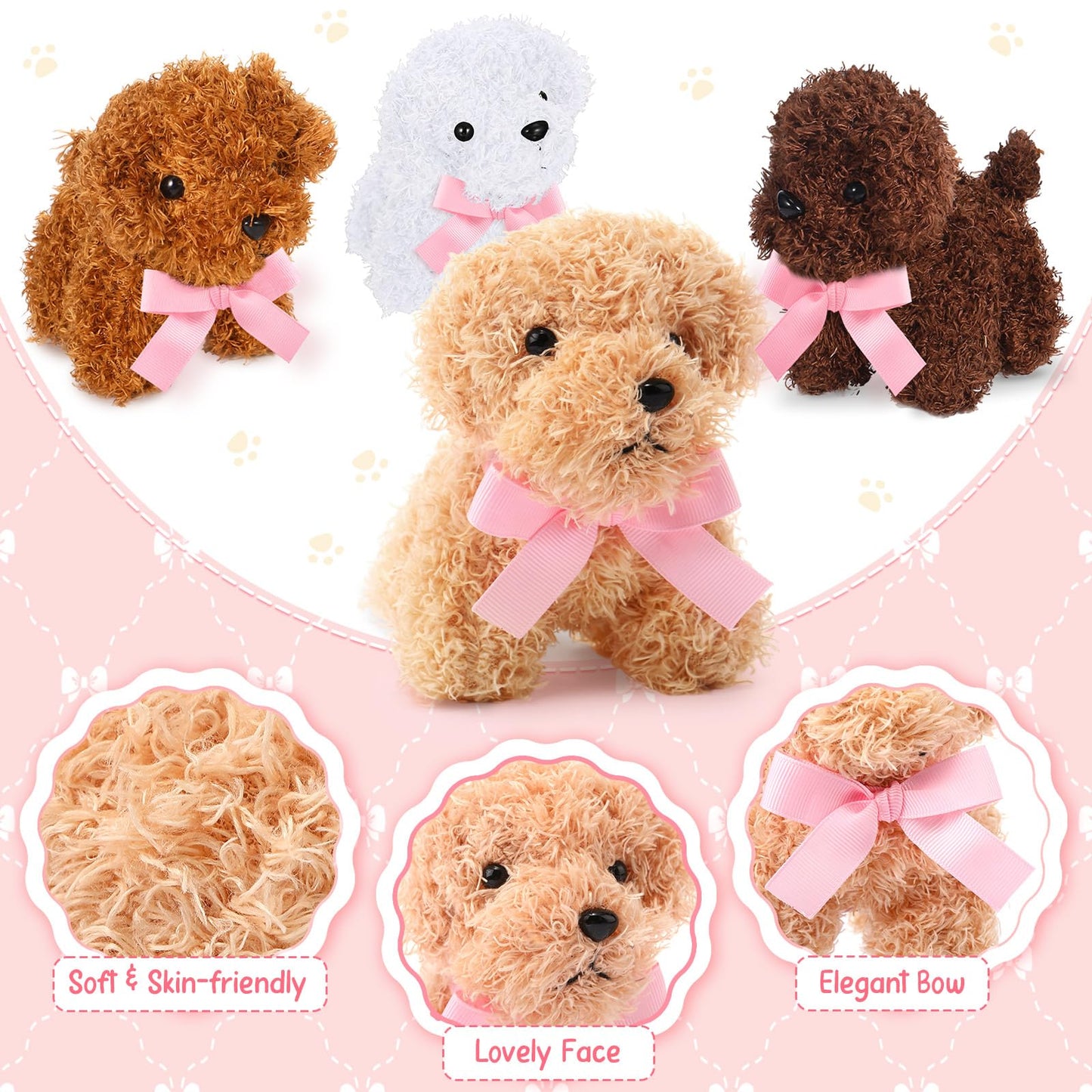 Sosation 20 Pcs 4.72 Inch Mini Puppy Stuffed Animal Adopt a Puppy
