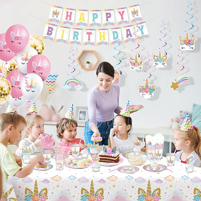 Unicorn Birthday Decorations Unicorn Party Decorations Rainbow