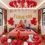 Valentines Day Balloons Decorations I Love You Balloons and Heart