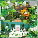 Amandir 153pcs Green Balloons Arch Garland Kit, Different Sizes 18 12