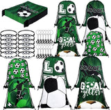 36 Pcs Soccer Party Favors 12 Soccer Drawstring Gift Bags Team