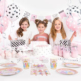 175Pcs Princess Paper Plates Napkins Princess Themed Birthday Party