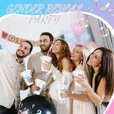 50 Pcs Gender Reveal Cups Gender Reveal Party Supplies 12 oz Party