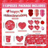 Valentine Day Plates Napkins Party Supplies Include Paper Plates