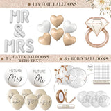 261 Pc Premium Engagement Party Decorations Kit Elegant Mr & Mrs