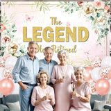 Pink Floral Retirement Party Decorations The Legend Has Retired