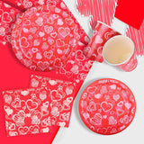 Valentine's Day Party Supplies Hot Heart Love Disposable Paper