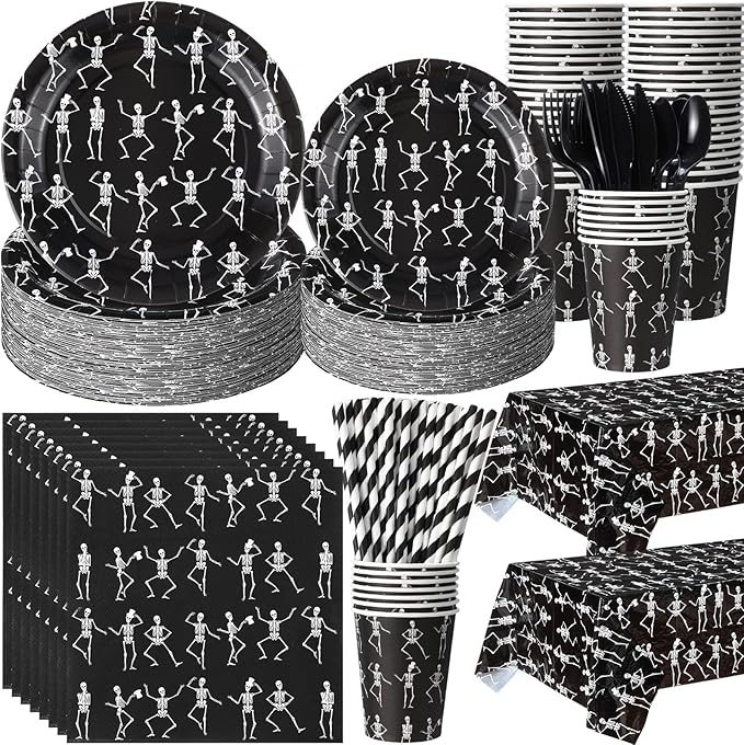452 Pcs Halloween Skeleton Party Decorations Human Bones Dancing
