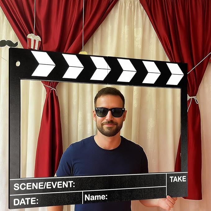 Large Wooden Movie Night Party Decorations Movie Night Photo Booth