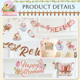 Spring Retirement Decorations 49pcs Pastel Color Garden Flower