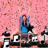 Sureio 8 Pack Music Notes Honeycomb Centerpieces Musicical Party
