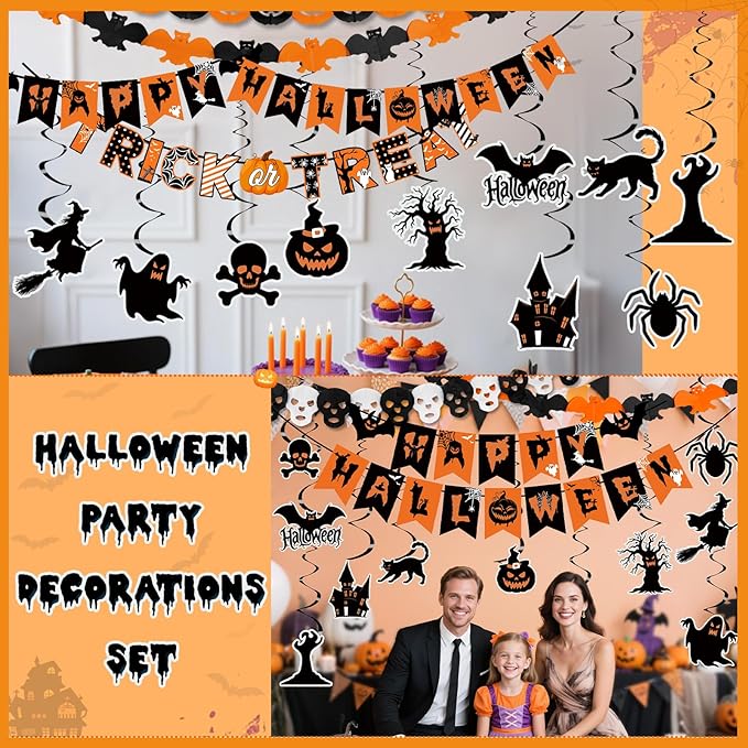 Halloween Party Decorations Happy Halloween Banner Kit Including