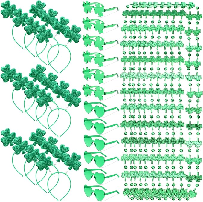 36 Pieces St Patricks Day Favors Set Including 12 Shamrock