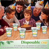 60 Pack Jungle Safari Animals Cup 12 oz Wild Animals Disposable