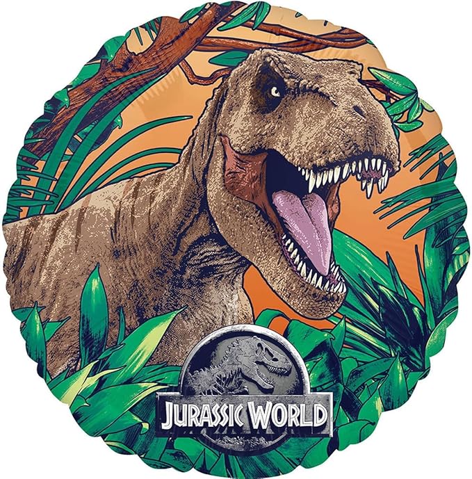 Jurassic Dinosaur World 6th Birthday Party Supplies Foil Balloon