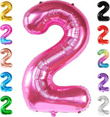 KatchOn, Hot Pink Number 2 Balloon - 40 Inch | 2 Balloon Number, Two