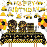 92 Pcs Construction 3rd Birthday Party Supplies Dump Truck Theme
