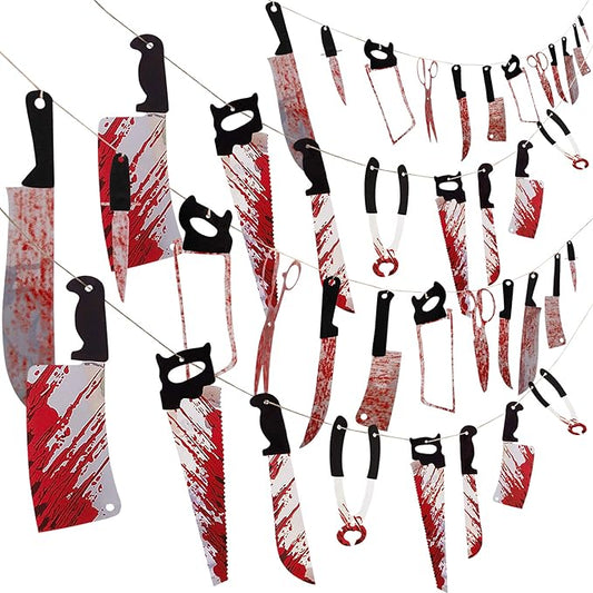 Halloween Party Decorations Bloody Banner Horror Scary Garland Decor