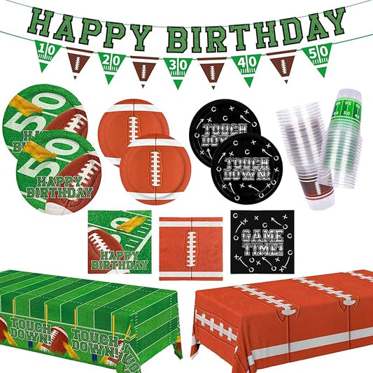 Football Birthday Party Decorations Kit for 24 Football Party