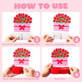 12 Pcs Valentine's Day Honeycomb Centerpieces Table Decorations with