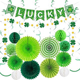 Lucky St Patrick's Day Decorations Set 21Pcs Green Shamrock Party